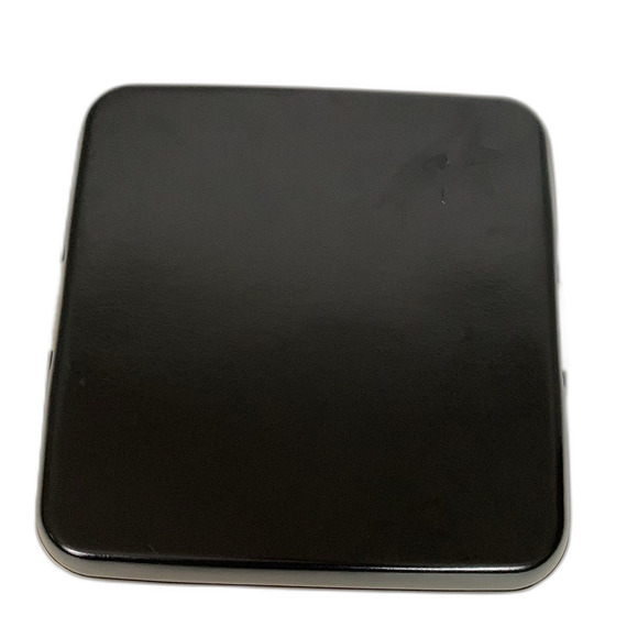 Vintage Black Lacquerware Style Hummingbird Red Hibiscus Plastic Serving Tray - Picture 3 of 9